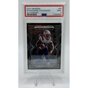 2022 Panini Obsidian RHAMONDRE STEVENSON /25‎ Auto-Patriots